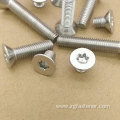 Grade 4.8 Blue white zinc cross recessed countersunk head screws DIN965